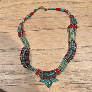 Rare vintage Moroccan beaded necklace